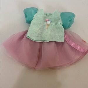 Our Generation Scoopalicious Mint and Pink Doll Dress